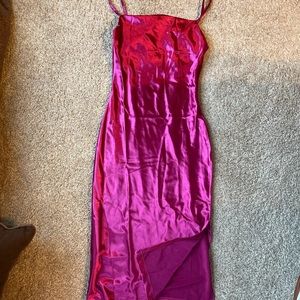 Pink wedding guest dress